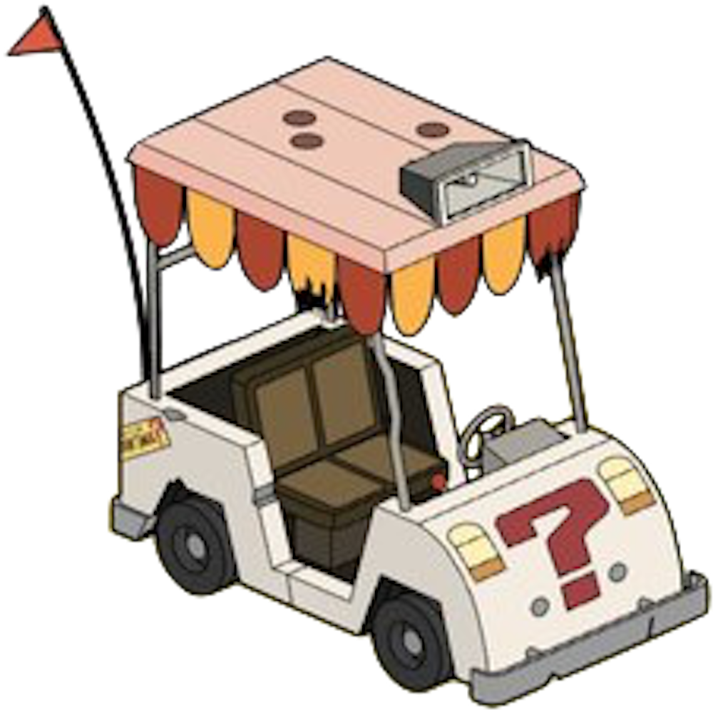 Mystery Cart - Golf Cart (1089x1080), Png Download