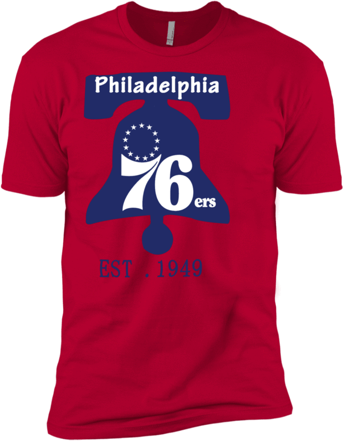 76ers Sketch Logo Short Sleeve Tee - Shirt (900x900), Png Download