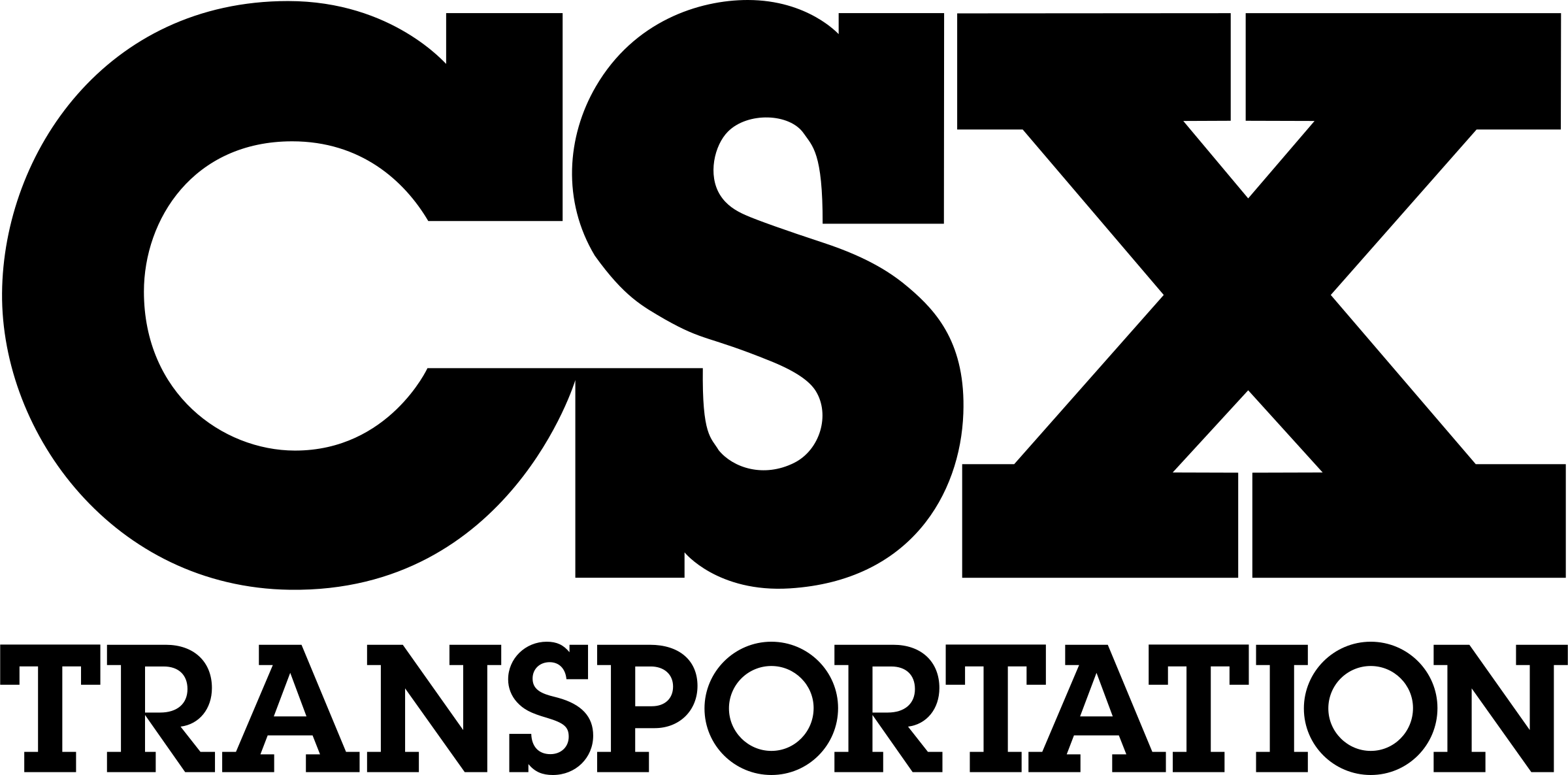 Csx Transportation Logo Png Transparent - Csx Transportation Logo (2400x1186), Png Download