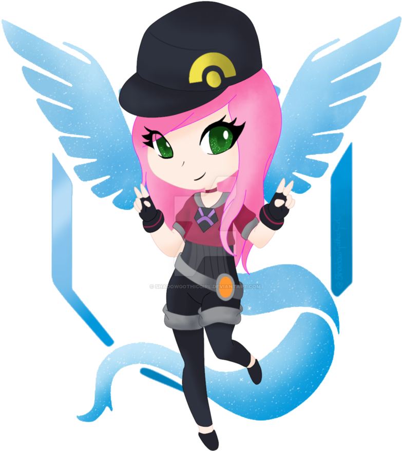 Team Mystic Linda By Shadowgothicgirl - Team Mystic Girl (800x1000), Png Download