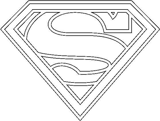 Superman Shield Png Download - Draw A Superman Logo (600x470), Png Download