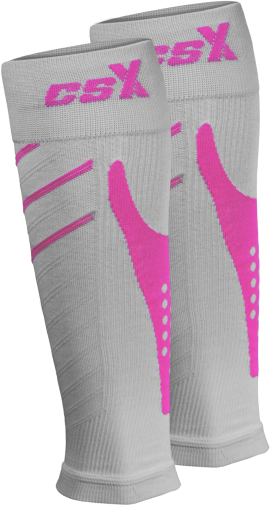X250, 15-20 Mmhg, Knee High, Calf Sleeves, Pink On - Csx Women's Progressive+ Compression Run Sleeves Pink (1060x1060), Png Download