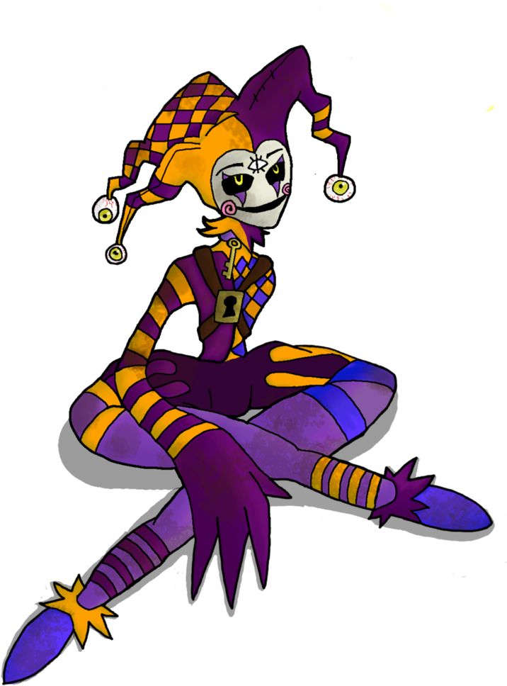 Alvin The Jester Doll - Purple Jester (774x1032), Png Download