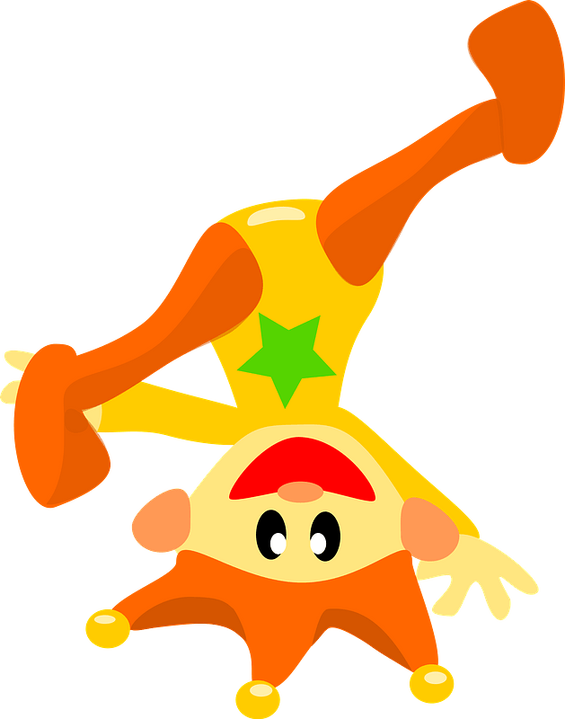 Preview - Cute Cartoon Jester (476x605), Png Download