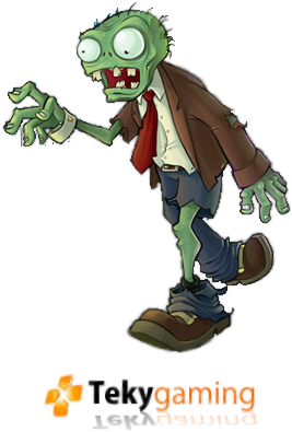 Clipart Free Zombie Faces - Plants Vs Zombies Zombie Render (307x420), Png Download