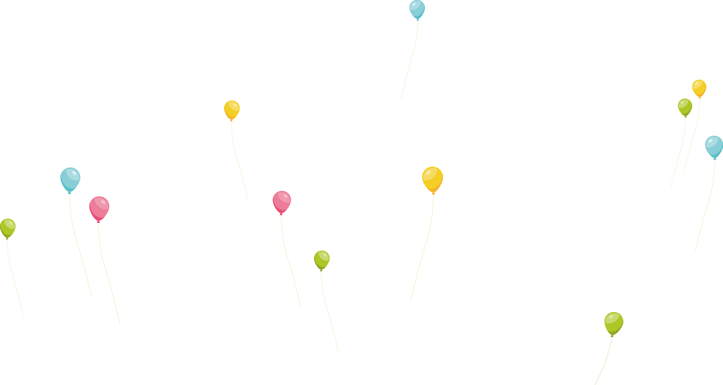 Ballons Transparent Png Sky - Balloon (2301x1226), Png Download