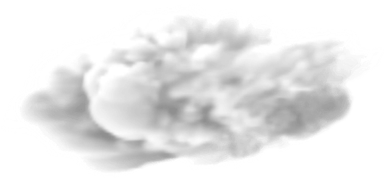 Vape Clouds Png - Monochrome (600x297), Png Download