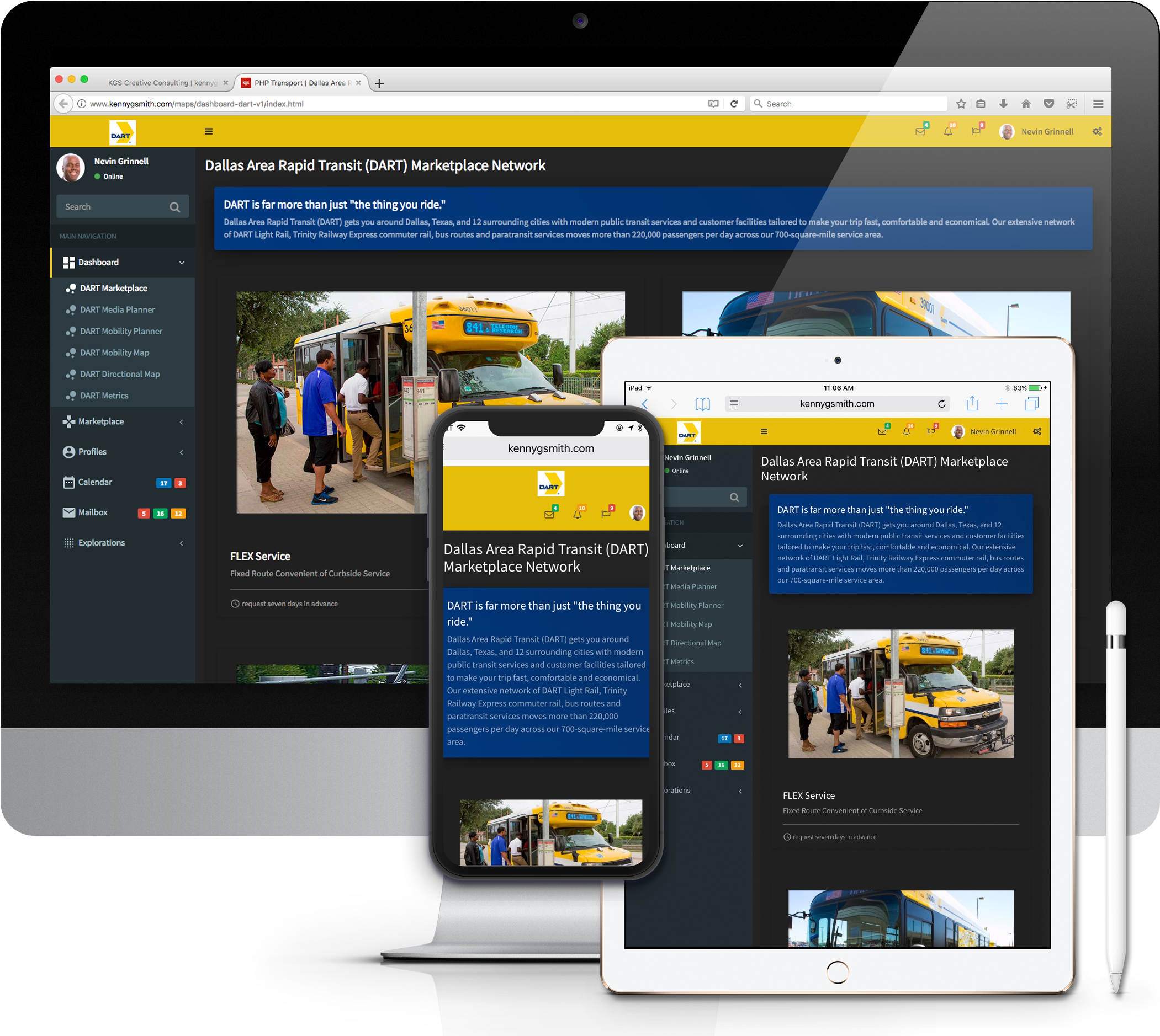 Dart Marketplace Dashboard Apps - Dallas (2352x1957), Png Download