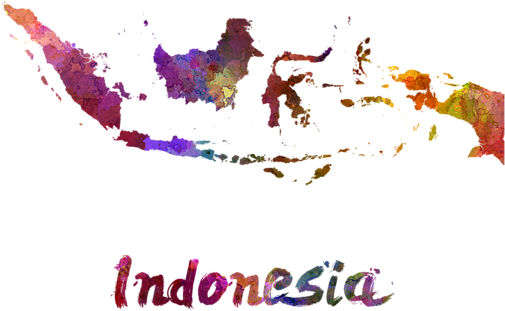Bleed Area May Not Be Visible - Indonesia Map Background (600x480), Png Download