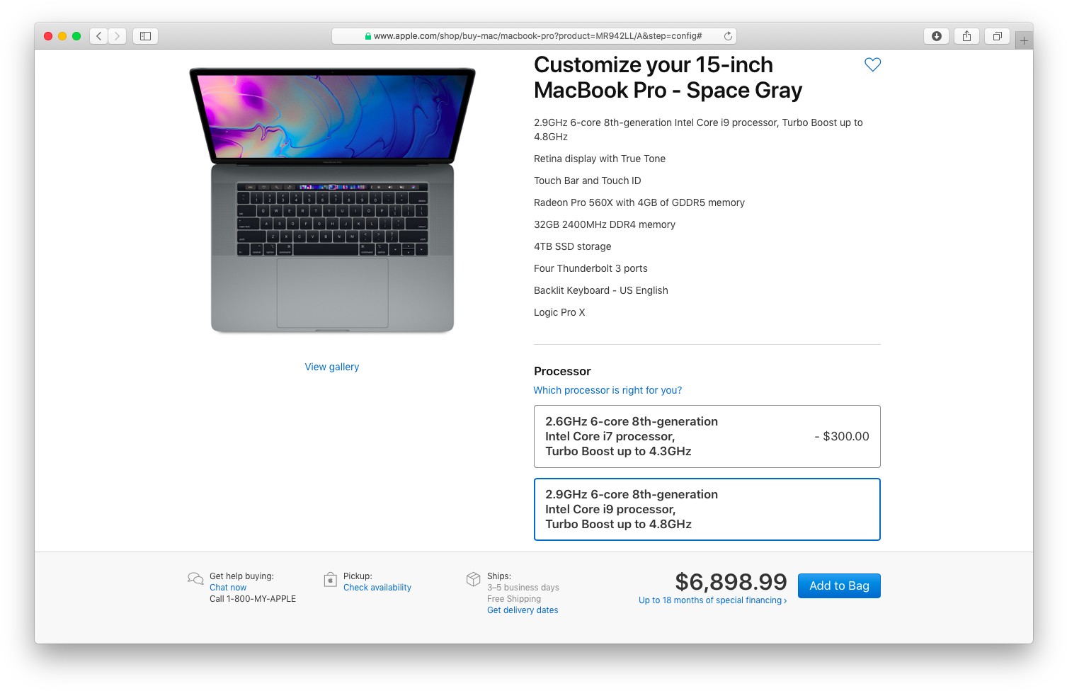 The Maxed-out 2018 Macbook Pro Configuration Will Set - Apple Macbook Pro 15in (2016) 256gb Touch Bar Space (1522x989), Png Download
