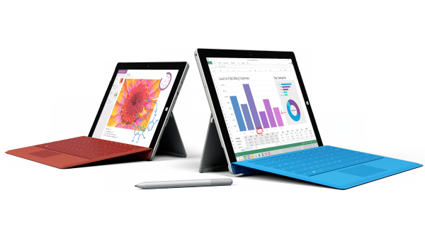 Photo Courtesy Microsoft - Surface 3 And Surface 3 Pro (600x337), Png Download