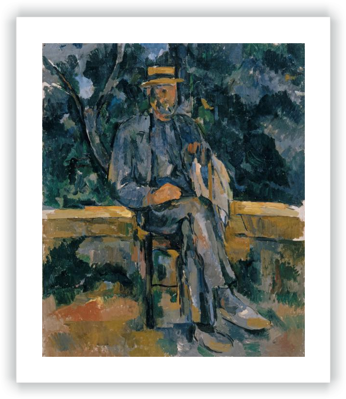 Portrait Of A Peasant - Paul Cezanne (698x800), Png Download