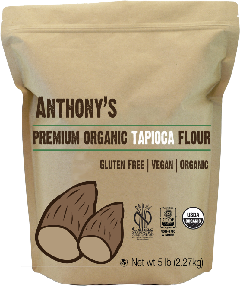 Image Of A Small Brown Package From Anthony's Goods - Tapioca Flour (941x1024), Png Download