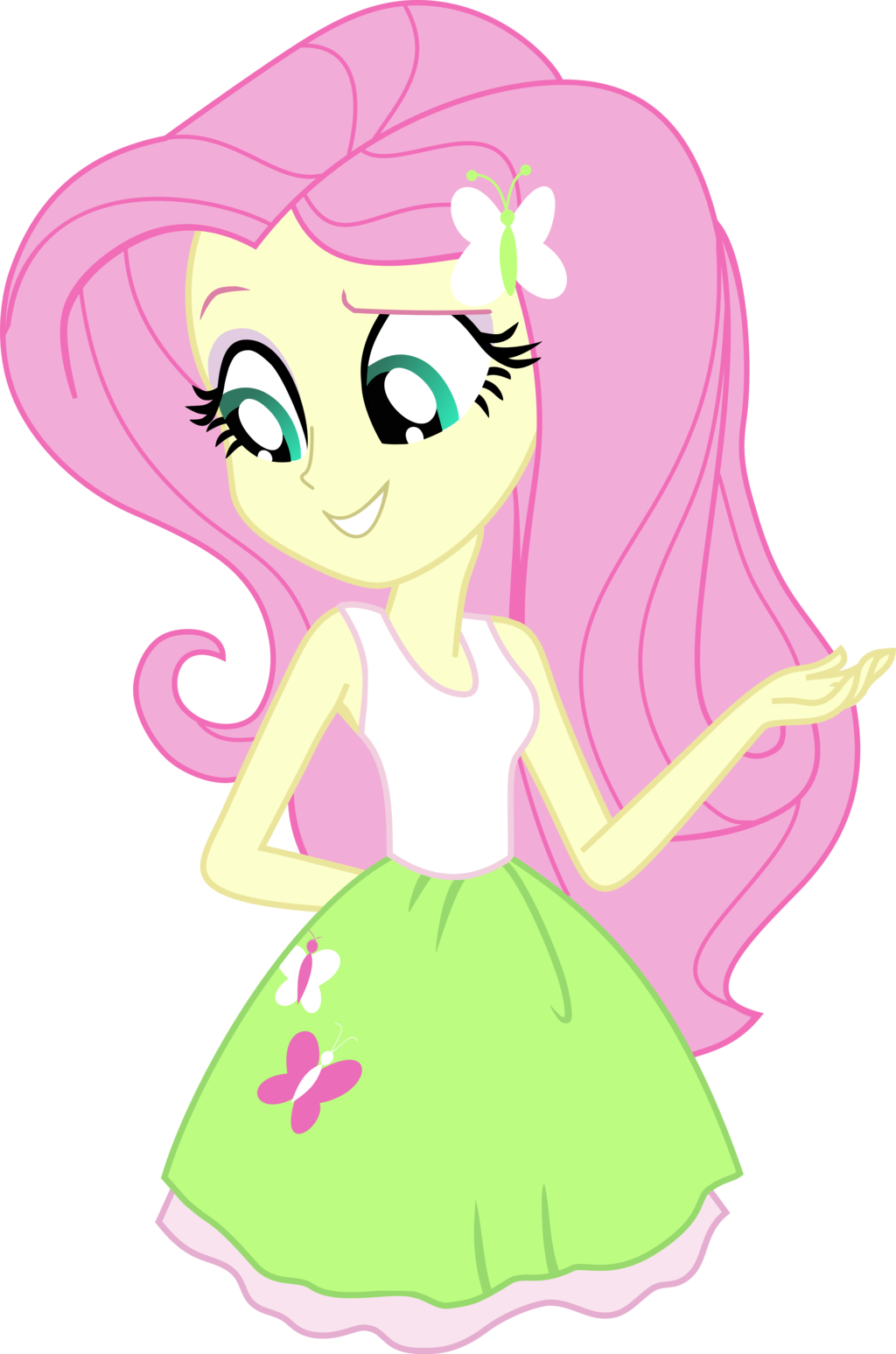 Fluttershy - Fluttershy Equestria Girl (1024x1548), Png Download