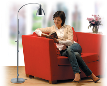 We Offer A Wide Variety Of Lighting Products That Are - Daylight Flexi-vision Floor Lamp (486x385), Png Download