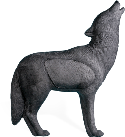 Grey Wolf Transparent Background - Rinehart 3d Target (450x505), Png Download