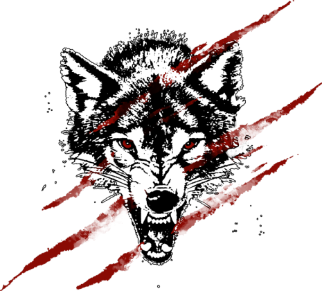 Angry Wolf Png - Wolf Angry (465x420), Png Download