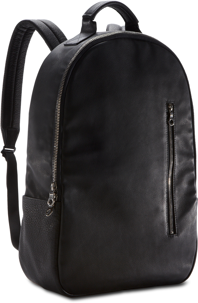 Black Leather Backpacks - Laptop Bag Png (1480x1184), Png Download