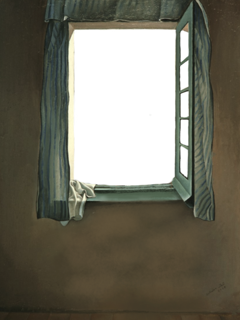 Picture - Gala In The Window Salvador Dali (768x1024), Png Download