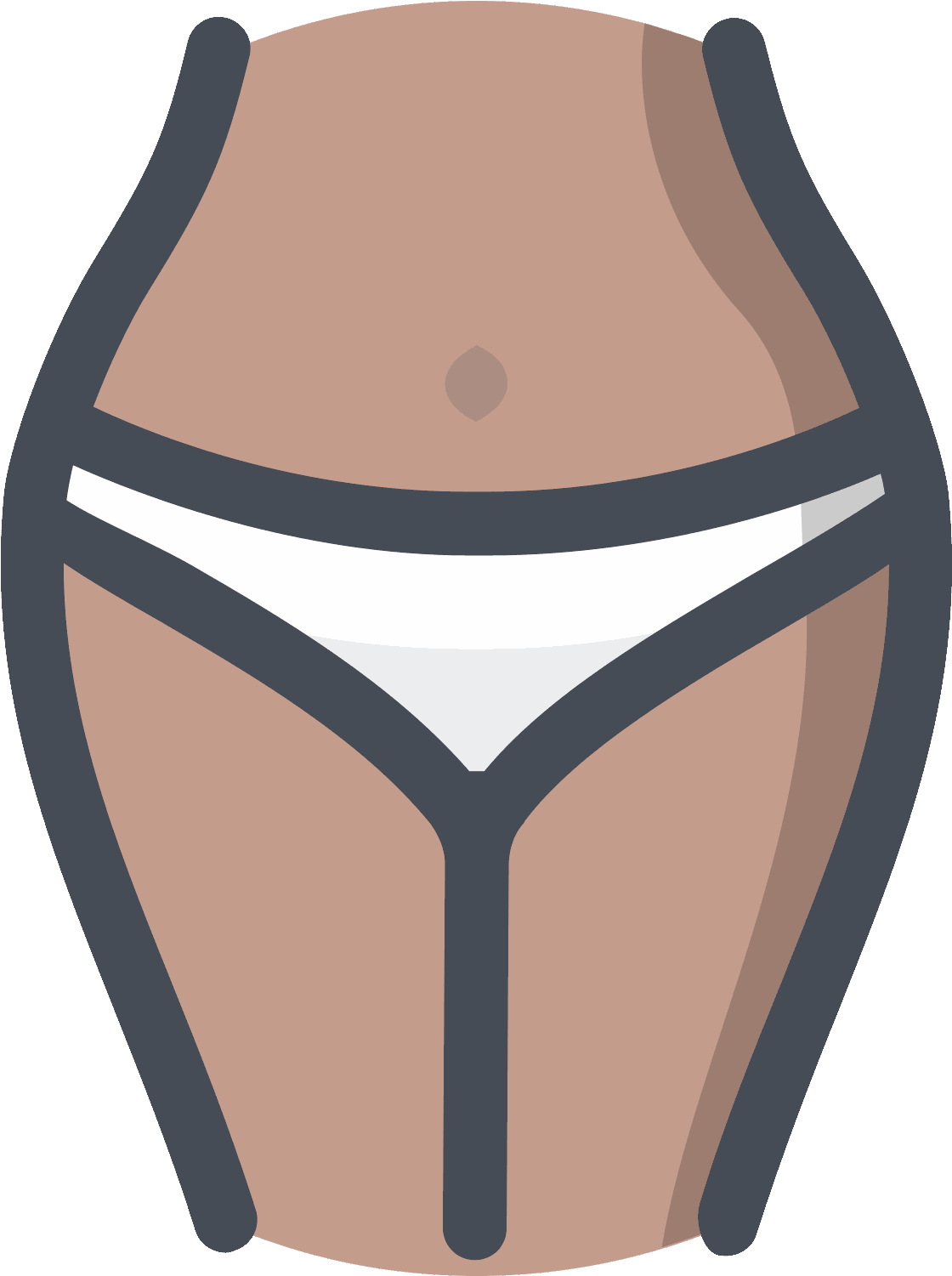 Black Women Panties Icon (1600x1600), Png Download