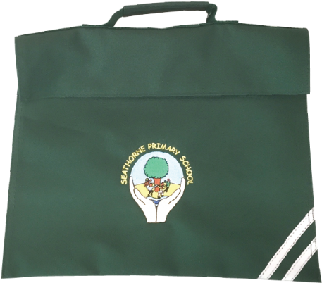 Bottle Green Book Bag - Bag (500x500), Png Download