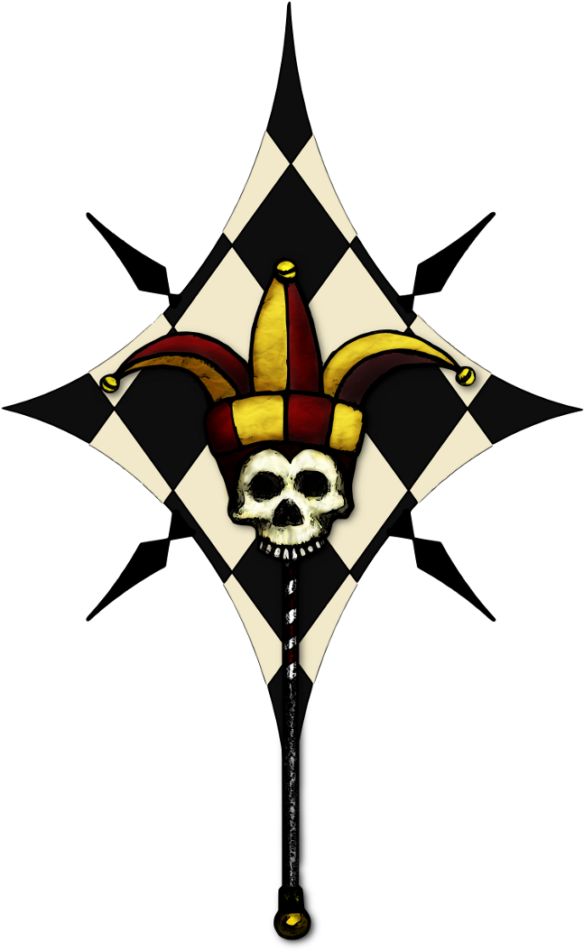 Jester Themed Compass Rose - Illustration (672x1080), Png Download