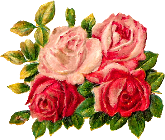 Digital Rose Clip Art - Rose (595x500), Png Download