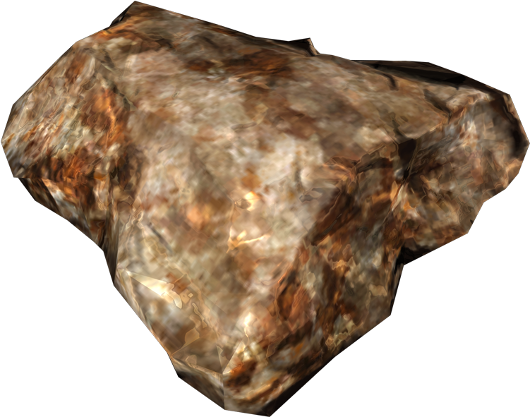 Transparent Minerals Gold - Skyrim Gold Ore (750x750), Png Download