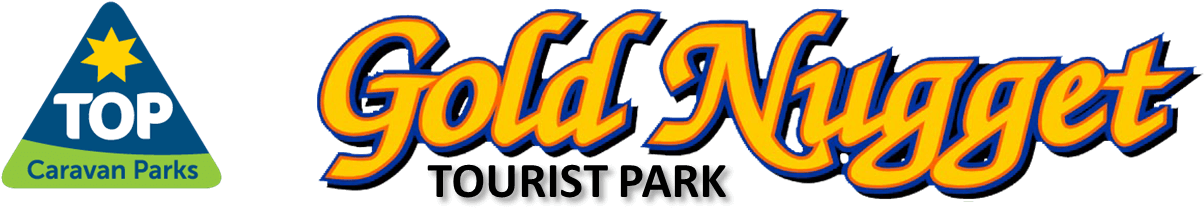 Gold Nugget Tourist Park - Gold (1218x259), Png Download