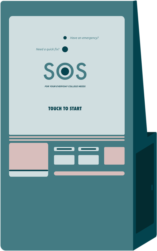 S - O - S - - A Vending Machine For The Everyday Needs - Sos (1000x1000), Png Download