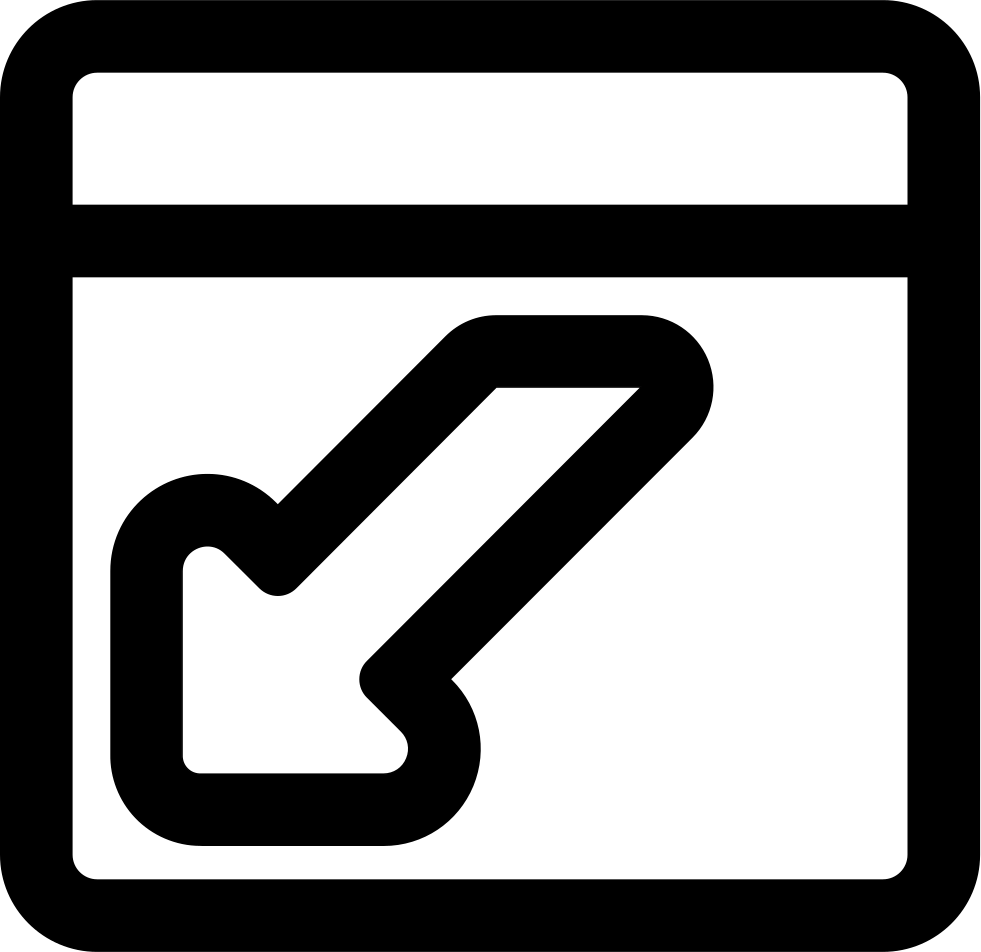 Login Web Button Outline - Icono De Plaza (981x952), Png Download