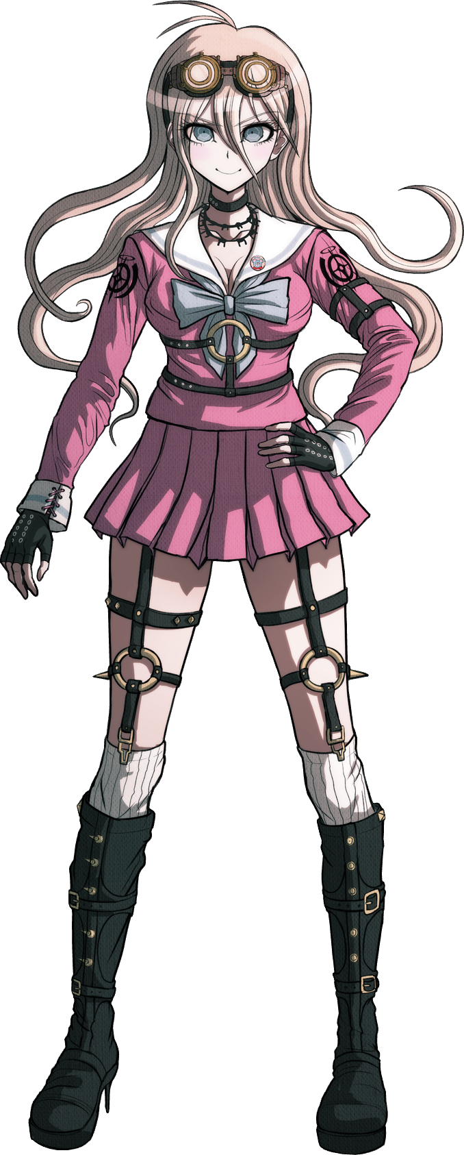 Danganronpa V3 Miu Iruma Fullbody Sprite - Miu Iruma Full Body Sprite (678x1686), Png Download