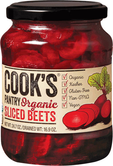 Organic Sliced Beets - Cook's Pantry Organic Sliced Beets (394x577), Png Download