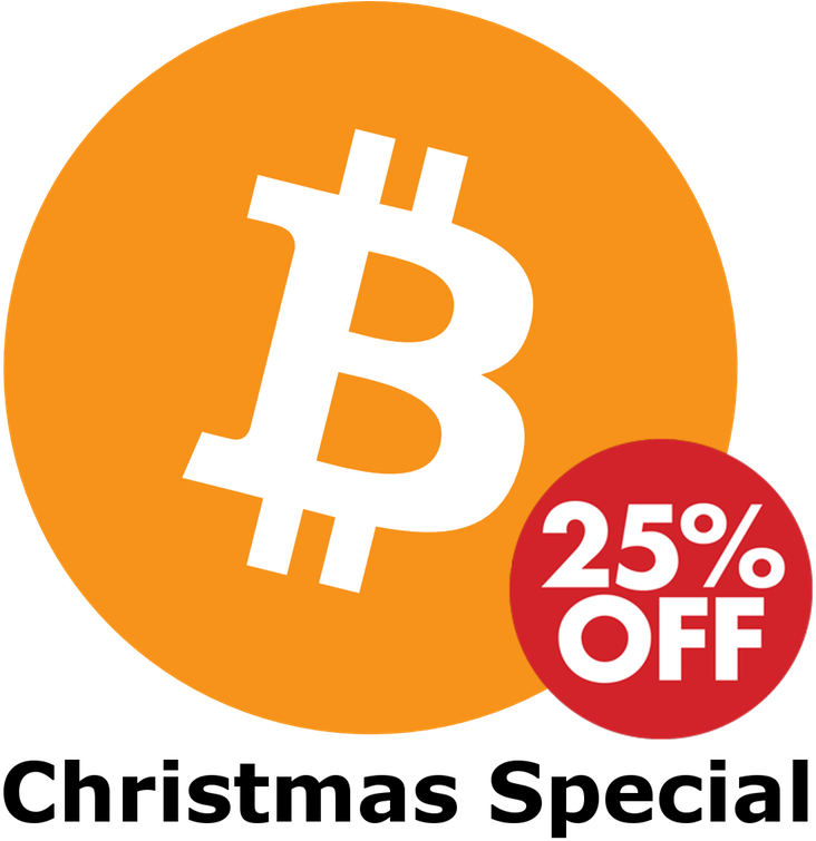 1fc6gdmsfopdy - Bitcoin 25% Off Christmas (768x768), Png Download