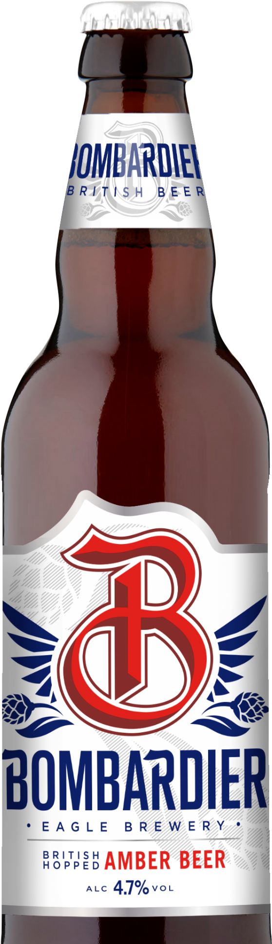 Find Out About Our Beers - Eagle Brewery Bombardier Beer Logo Png (800x2135), Png Download