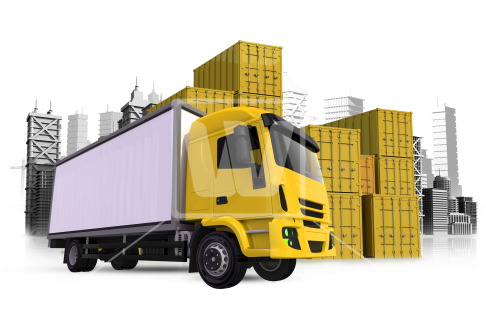 Cargo Truck Png Clipart - Cargo Truck Png (550x366), Png Download