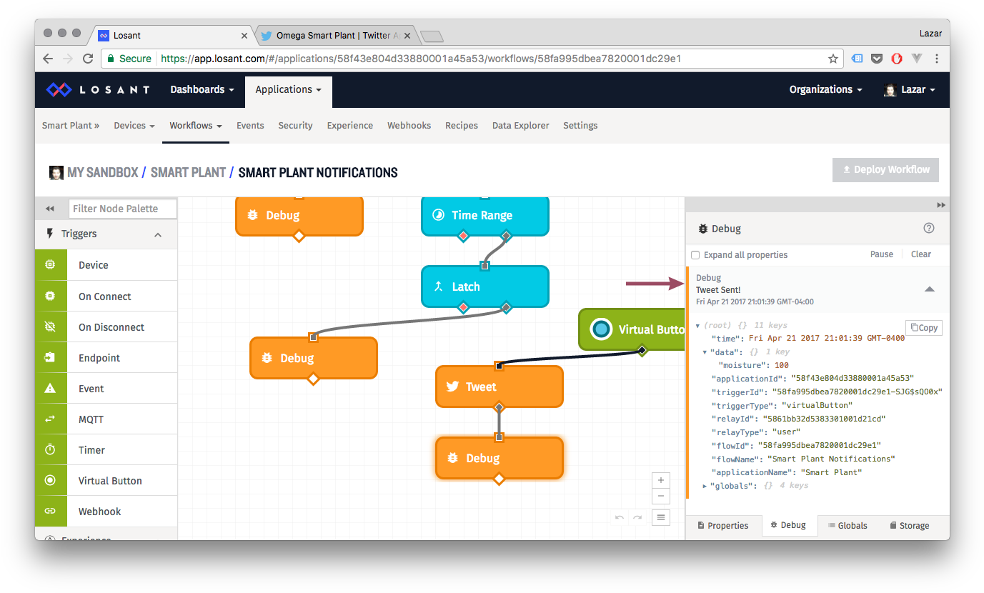 And Then Check Twitter For The Actual Tweet - Workflow (1392x841), Png Download
