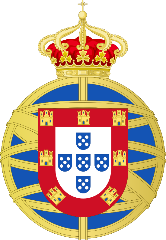 [ Img] - Kingdom Of Portugal Coat Of Arms (550x793), Png Download