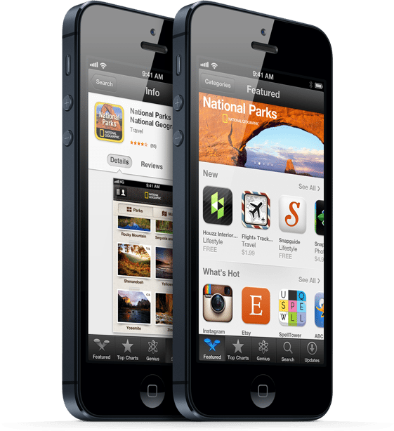 Buy Iphone Mesa - App Store Iphone 5 (561x614), Png Download