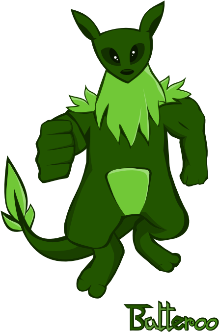 Kangaroo Character By Inkscape (500x768), Png Download