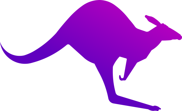 Small - Kangaroo Drawing (600x368), Png Download