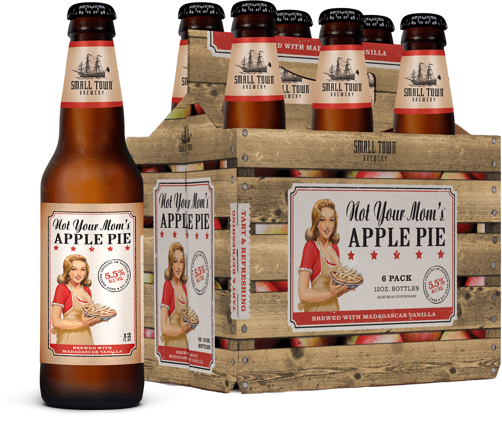 Not Your Mom's Apple Pie - Not Your Mother's Strawberry Rhubarb (1792x1458), Png Download