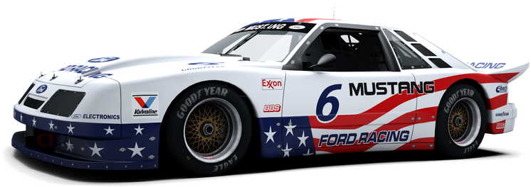Ford Mustang Imsa Gto - Roush Imsa Mustang (790x395), Png Download