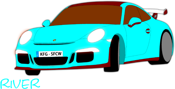 River The Porsche Non Render - Supercar (640x380), Png Download