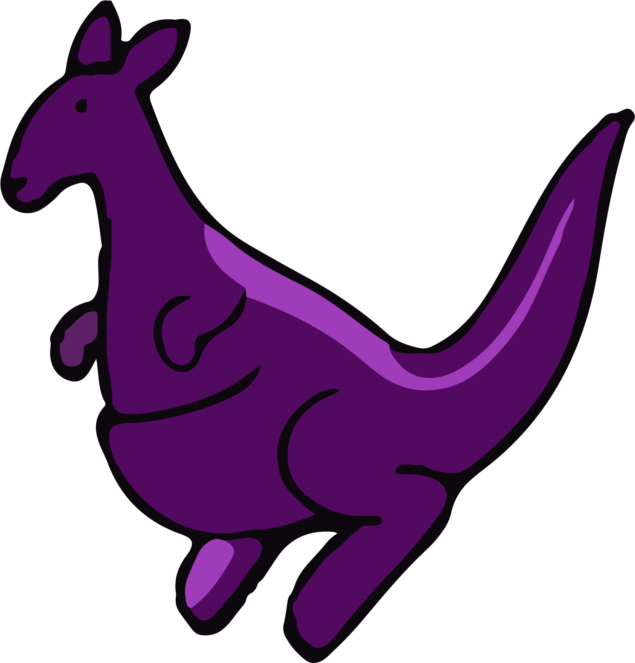 Tech A Roo Kangaroo - Kangaroo (2304x2304), Png Download