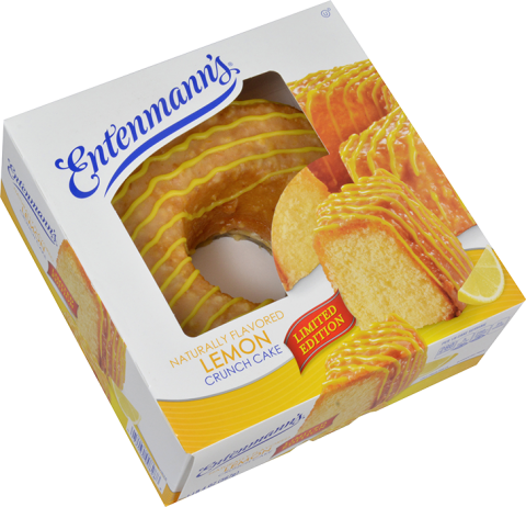 Lemon Crunch Cake - Entenmann's Louisiana Crunch Lemon Cake (480x462), Png Download