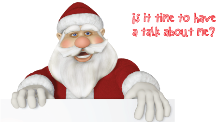 How To Talk To Your Child When They Ask If Santa Is - Santa Claus (484x252), Png Download