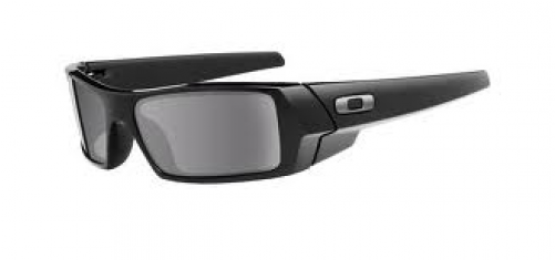 Gas Can Blk - Oakley Gascan Polished Black Lens Grey Polarized (500x500), Png Download