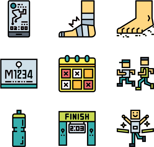 Running (600x564), Png Download