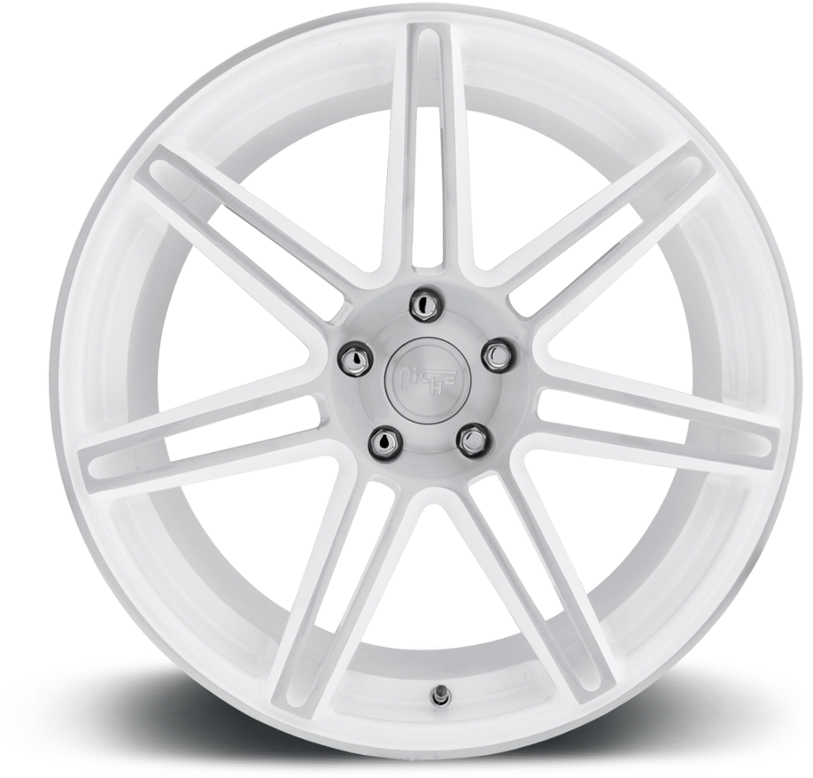 5 Lug Gloss White, Machined - Hartmann Hrs4 252 Gs (1000x1000), Png Download